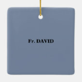 10周年調整のパーソナライズおめでとう セラミックオーナメント (裏面)