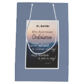 10周年調整のパーソナライズおめでとう ミディアムペーパーバッグ (裏面)