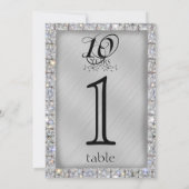 10周年錫とダイヤモンドのアニバーサリー テーブルナンバー (裏面)