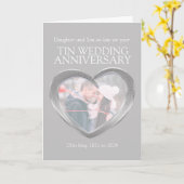 10周年錫婚記念写真カード カード (黄色い花)