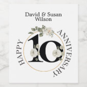 10周年 ワインラベル (シングルラベル)