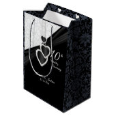 10回目の黒オニキスと白の記念日-中 ミディアムペーパーバッグ (裏面アングル)