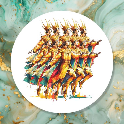 10大主の跳躍 | クリスマスの12日 ラウンドシール