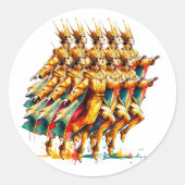 10大主の跳躍 | クリスマスの12日 ラウンドシール (正面)