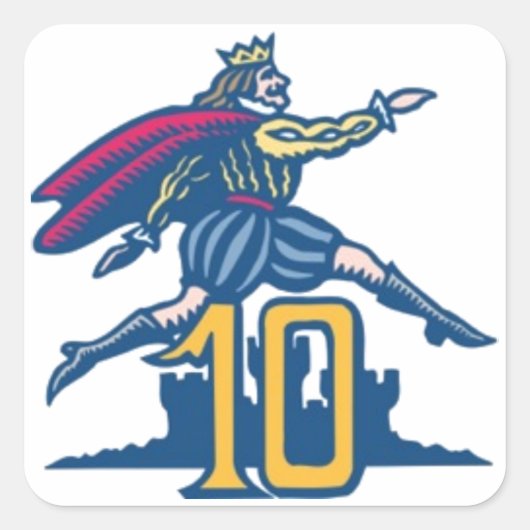 10大主の跳躍 スクエアシール (正面)