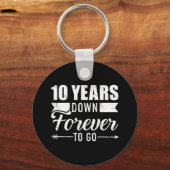 10年が永遠に10周年を迎え結婚る キーホルダー (正面)