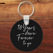 10年が永遠に10周年を迎え結婚る キーホルダー (正面)