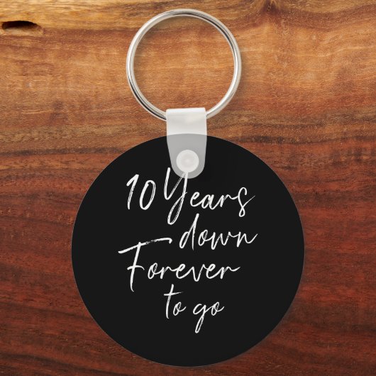 10年が永遠に10周年を迎え結婚る キーホルダー (正面)