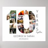 10年の愛と記憶 結婚記念日 18枚の写真 ポスター (正面)