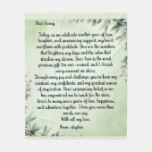 10年の愛：心のこもった記念日メッセージ フリースブランケット (正面)