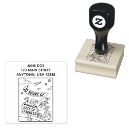 10年の無作為の行為の戻りスタンプ ラバースタンプ