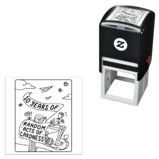 10年の無作為スタンプ セルフインキングスタンプ