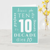 10年の酔い カード (黄色い花)