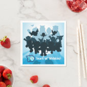 10年のWebkinzシルエット スタンダードカクテルナプキン (インサイチュ)