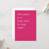 10年は長い時間 カード (正面/裏面インサイチュ)