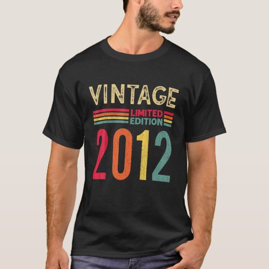 10年ギフトヴィンテージ2012限定版10T Tシャツ (正面)