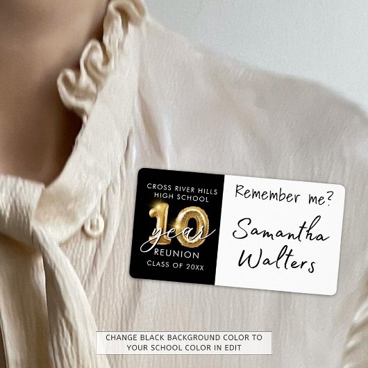 10年クラス懇親会名タグ覚えている ラベル
