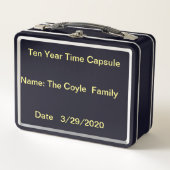 10年タイムカプセル メタルランチボックス (正面)