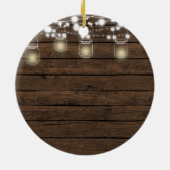 10年パーソナライズされた記念オーナメント セラミックオーナメント (裏面)