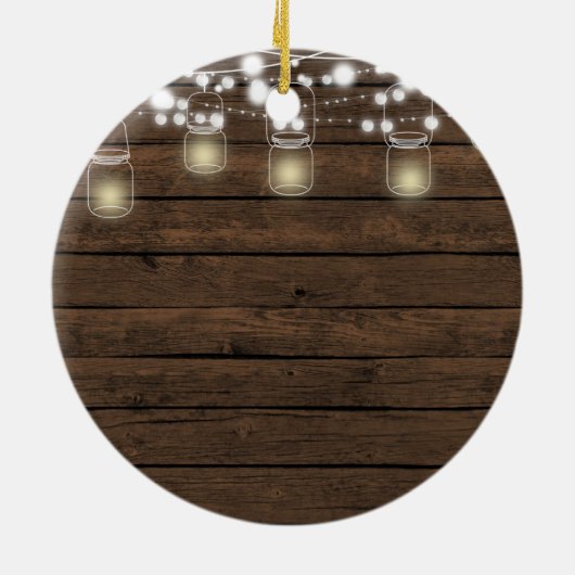 10年パーソナライズされた記念オーナメント セラミックオーナメント (裏面)