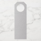 10年企業の記念パーティーメタリックルック ボトルネックタグ (裏面)