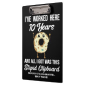 10年勤続記念日10年 クリップボード (左)