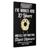 10年勤続記念日10年 クリップボード (右)