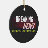 10年勤続記念10回目の従業員ギフト セラミックオーナメント (右)