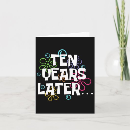 10年後おもしろいミーム10歳10歳 カード (正面)
