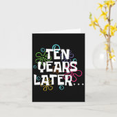 10年後おもしろいミーム10歳10歳 カード (黄色い花)