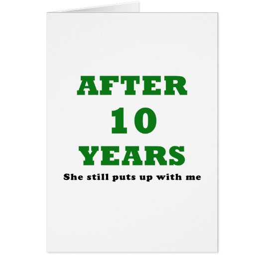 10年後で彼女はまだ私を我慢しました (正面)