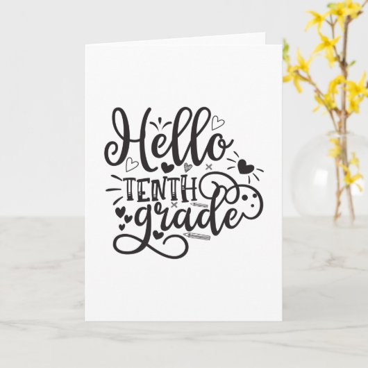 10年生 カード (黄色い花)