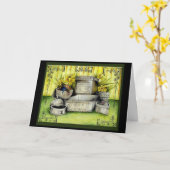 10年目の結婚記念日のギフトカード カード (黄色い花)