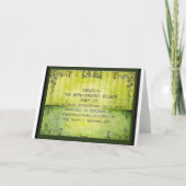 10年目の結婚記念日の錫のプレゼントのギフトカード。 カード (裏面)