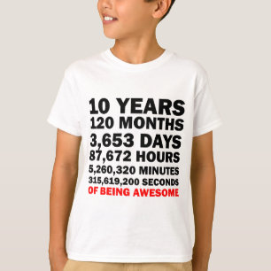 10年素晴らし Tシャツ