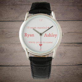 10年結婚した⚭（名前あり） 腕時計