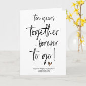 10年結婚夫 カード (黄色い花)