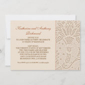 10年結婚記念撮影ヴィンテージ 招待状 (裏面)