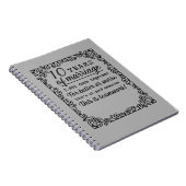 10年結婚記念日 ノートブック (右側)