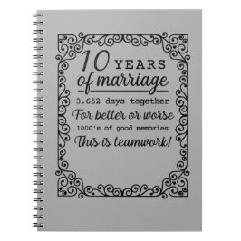 10年結婚記念日 ノートブック