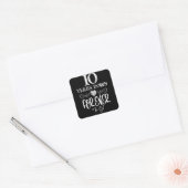 10年記念日おめでとう スクエアシール (封筒)
