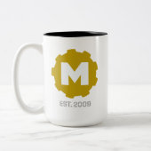 10年記念日のマグ ツートーンマグカップ (左)