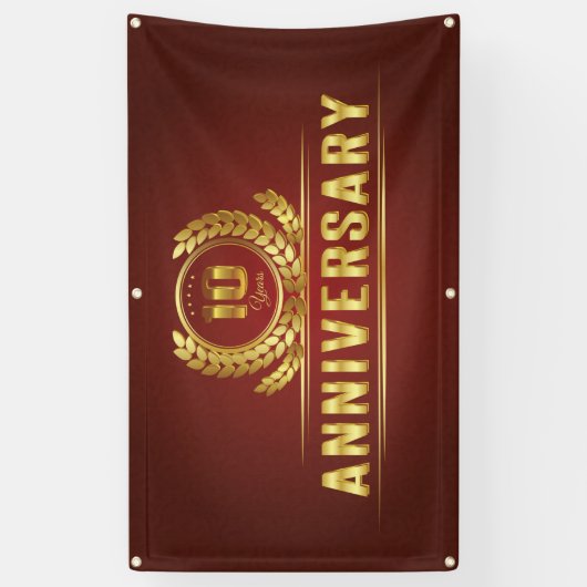 10年記念日 横断幕 (縦)