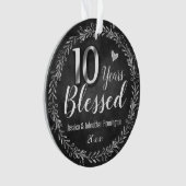 10年賛美結婚記念オーナメント オーナメント (正面)