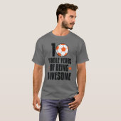 10年連続10回誕生日誕生日 Tシャツ (正面フル)