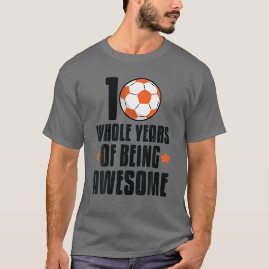 10年連続10回誕生日誕生日 Tシャツ (正面)