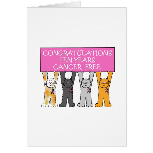 10年間がんを患わないお祝い (正面)