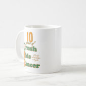 10年間のクラッシュは蟹座のマグをからかいます コーヒーマグカップ (正面左)