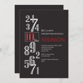 10年間の懇親会招待状 招待状 (正面/裏面)