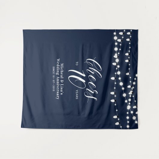 10年間の海軍生活と10周年おめでとう タペストリー (正面(横))